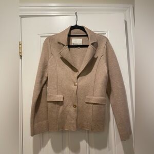 Anthropologie Knit Sweater Blazer size medium
